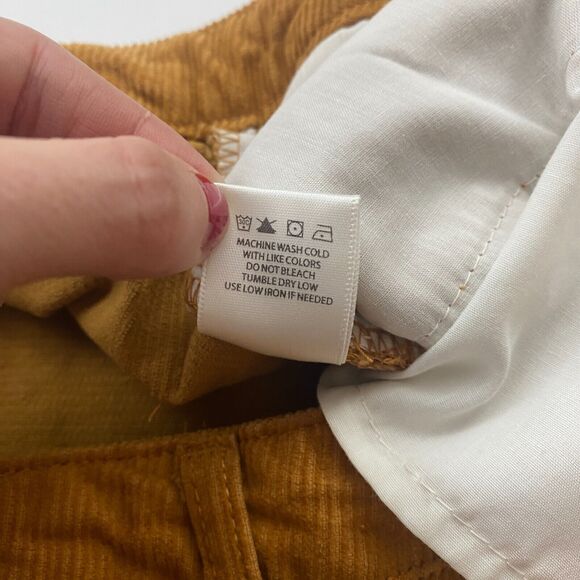 Indigo Rising Brown Corduroy High Rise Cuffed Shorts Size 11/30 100% Cotton - Picture 7 of 9